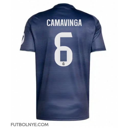 Camiseta Real Madrid Eduardo Camavinga #6 Visitante Equipación 2025-26 manga corta